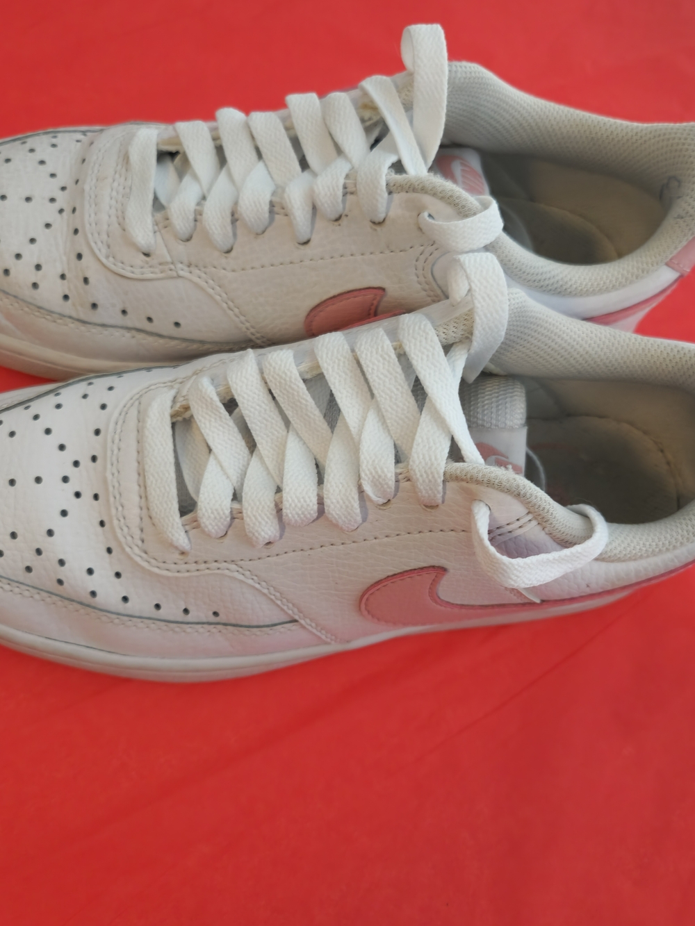 Nike Court Vision Low Sneakers Women’s Size 6.0 White Pink Casual Trendy - Picture 12 of 13